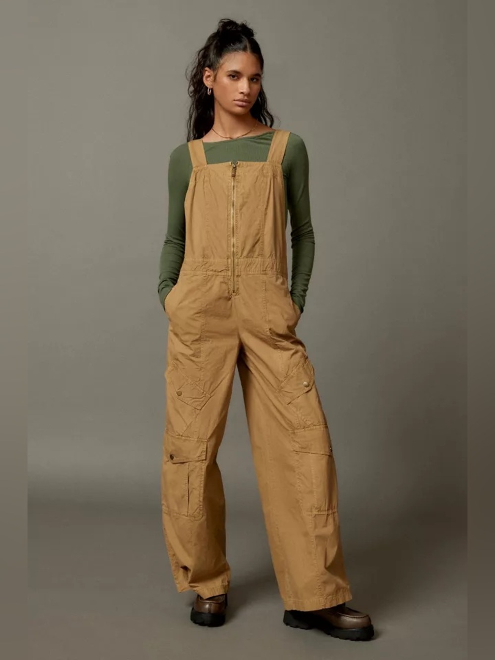 BDG Tan Cargo Utility Jumpsuit - Picture 6 of 12